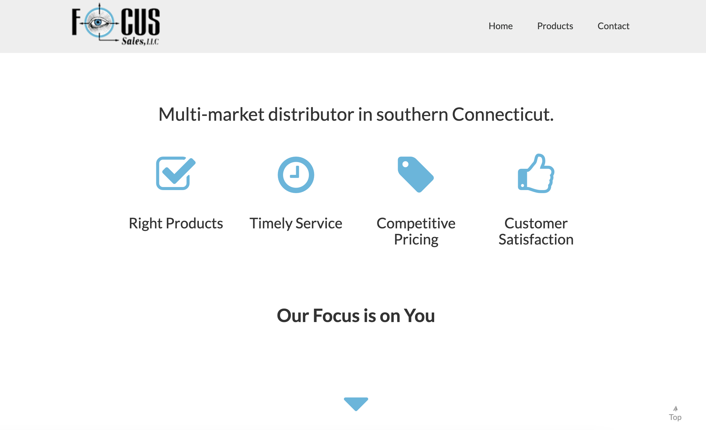 Focus Sales home page