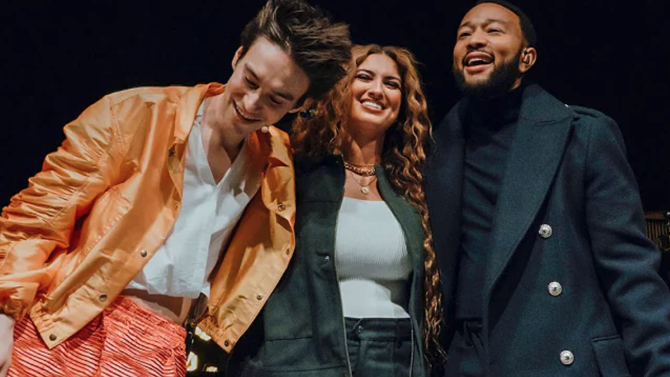 Jacob Collier, Tori Kelly, and John Legend